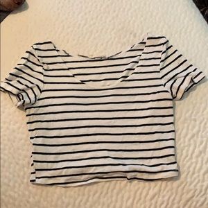 Striped crop top
